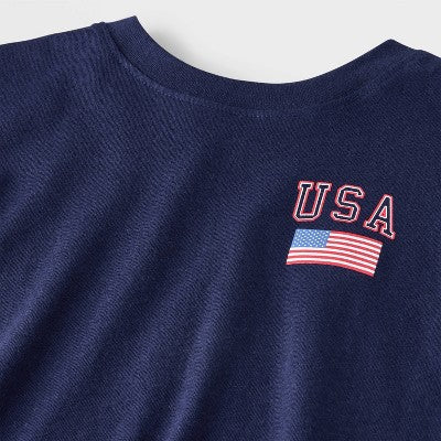 T-shirt graphique USA pour bébé garçon - Cat & Jack™ Bleu marine