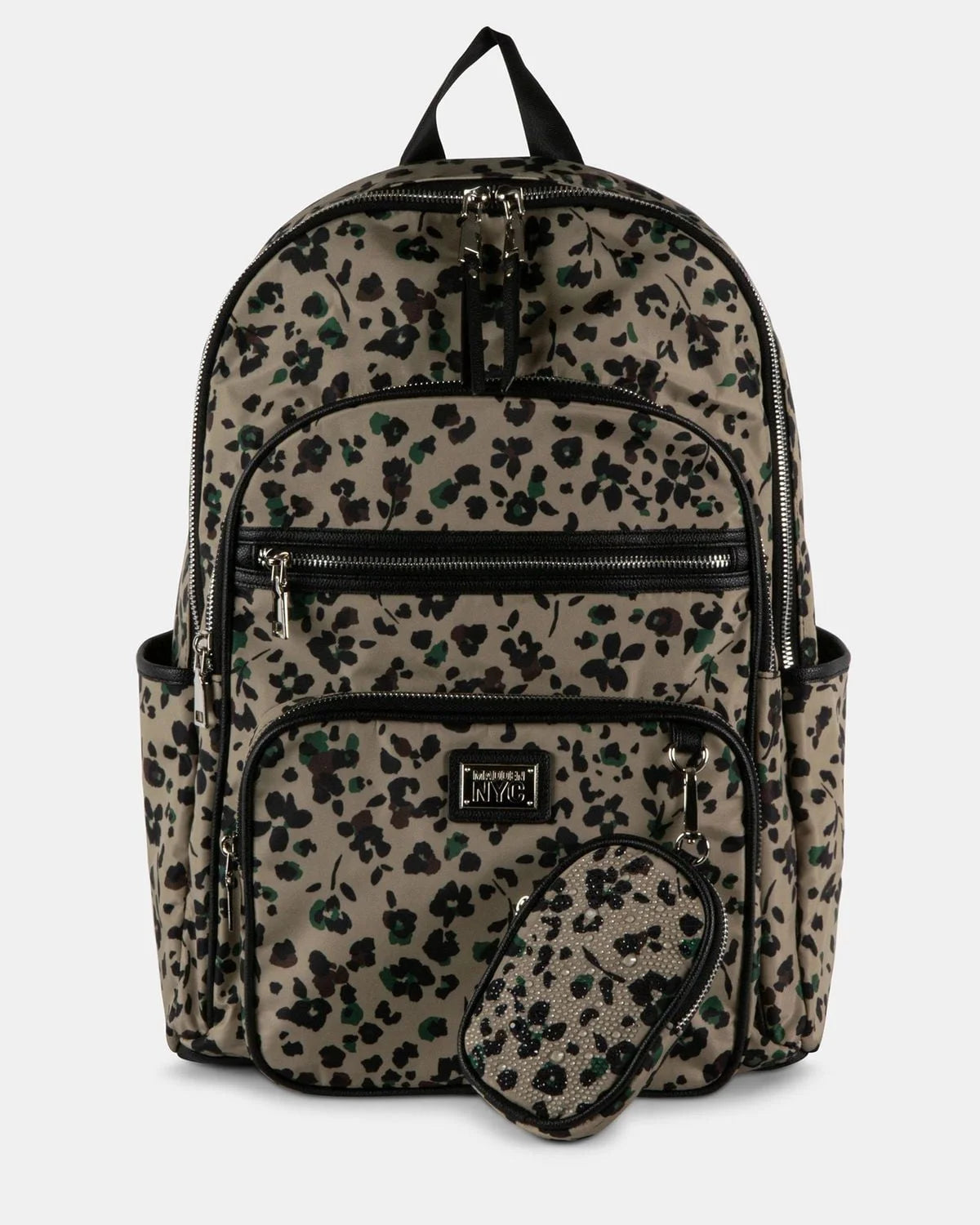 Sac à Dos Madden NYC – Imprimé Léopard Kaki avec Mini Pochette
