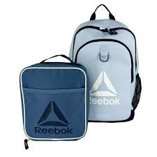 Ensemble Sac à Dos Reebok 2 Pièces – Gris & Marine
