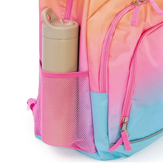 Sac à Dos Dégradé Arc-en-Ciel Pastel - Rose Bleu Turquoise