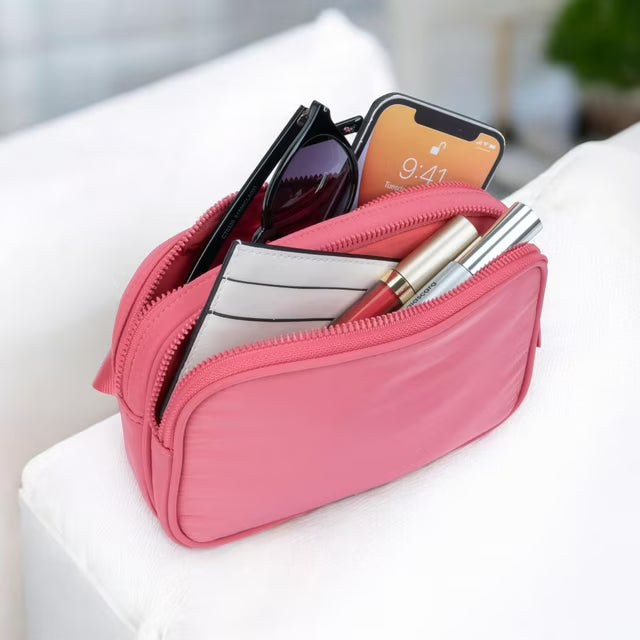 Sac Ceinture Belt Bag Rose - 2 en 1 Banane et Bandoulière