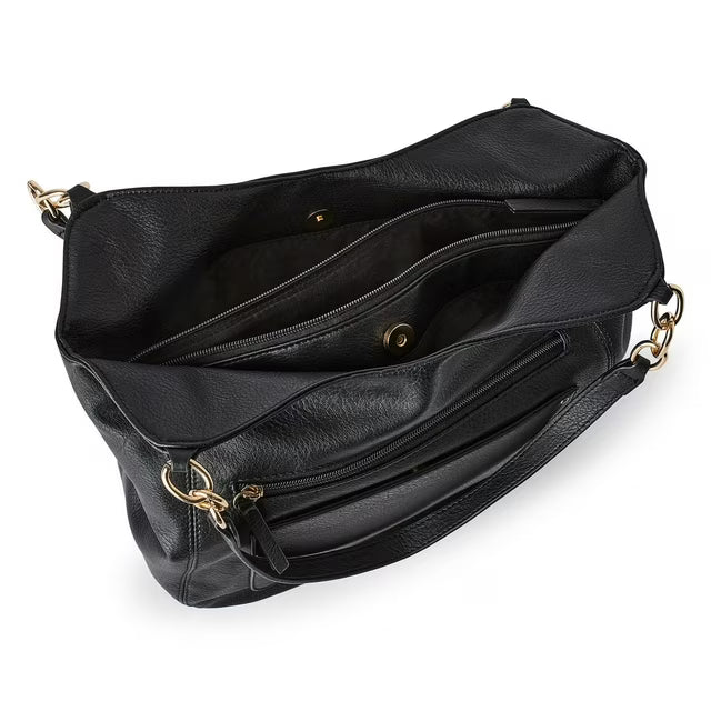 Sac à Main Hobo Cuir Noir - Élégance Intemporelle