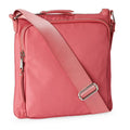 Sac Bandoulière Nylon Rose Corail - Multi-Poches Zippées