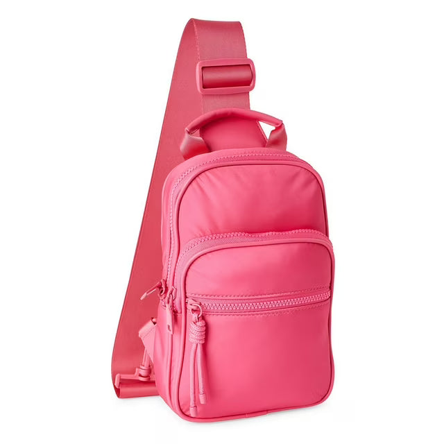 Sac Sling Rose Fuchsia Monochrome - Bandoulière Une Épaule Tendance