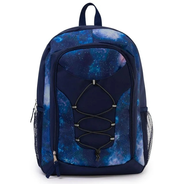 Sac à Dos Galaxie Bleu Nuit - Motif Étoiles et Nébuleuses