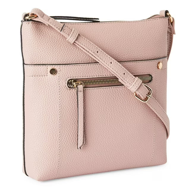 Sac Bandoulière Cuir Beige Crème - Finitions Dorées Élégantes