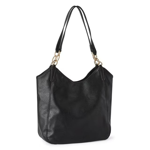 Sac à Main Hobo Cuir Noir - Élégance Intemporelle