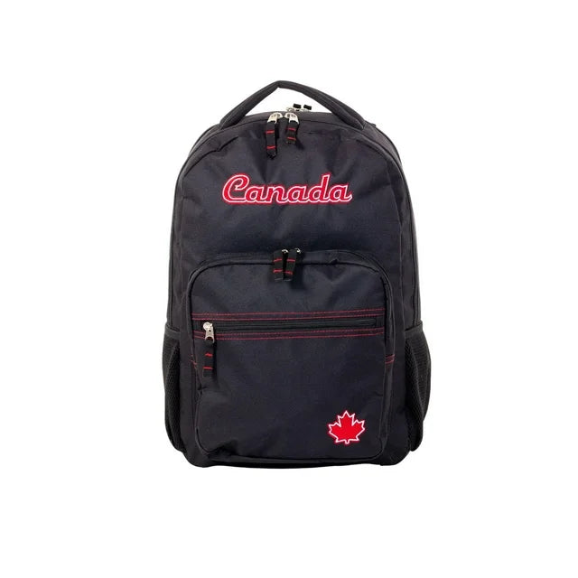 Sac à dos Noir Canada pour l'école avec compartiment pour ordinateur portable