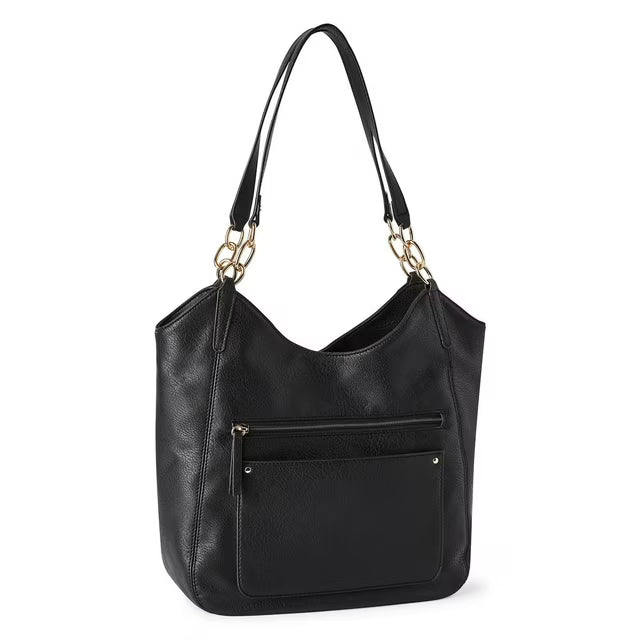 Sac à Main Hobo Cuir Noir - Élégance Intemporelle