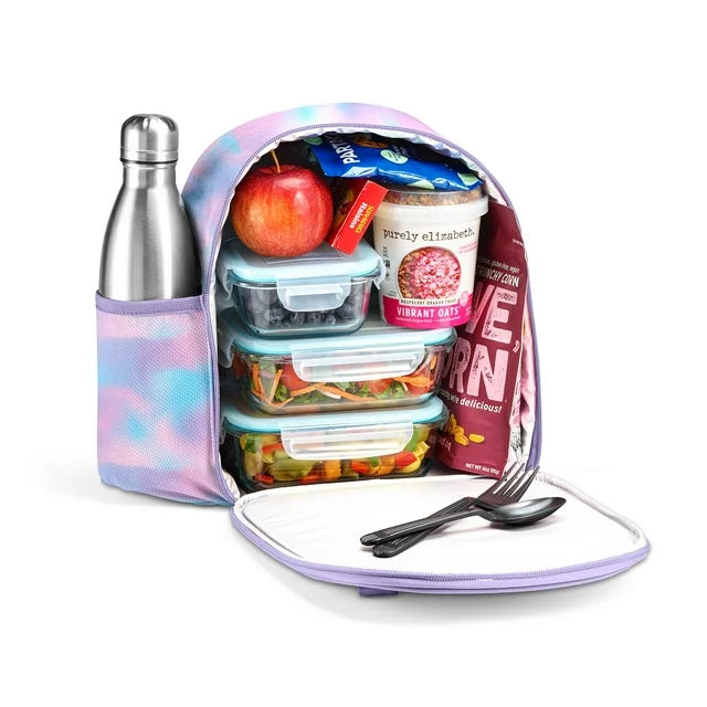 Fit + Fresh Tilly Kids Lunch Bag, Purple Tie Dye